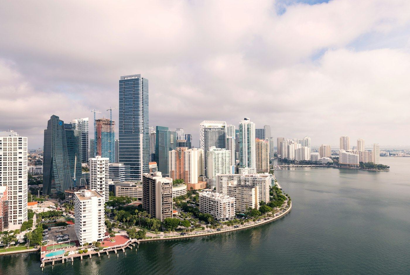 Miami skyline and Biscayne Bay